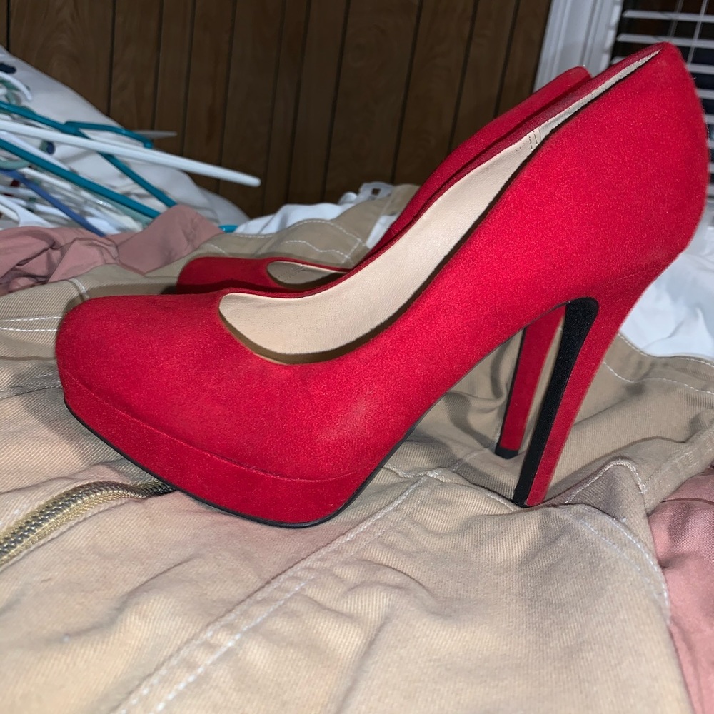 red high heels